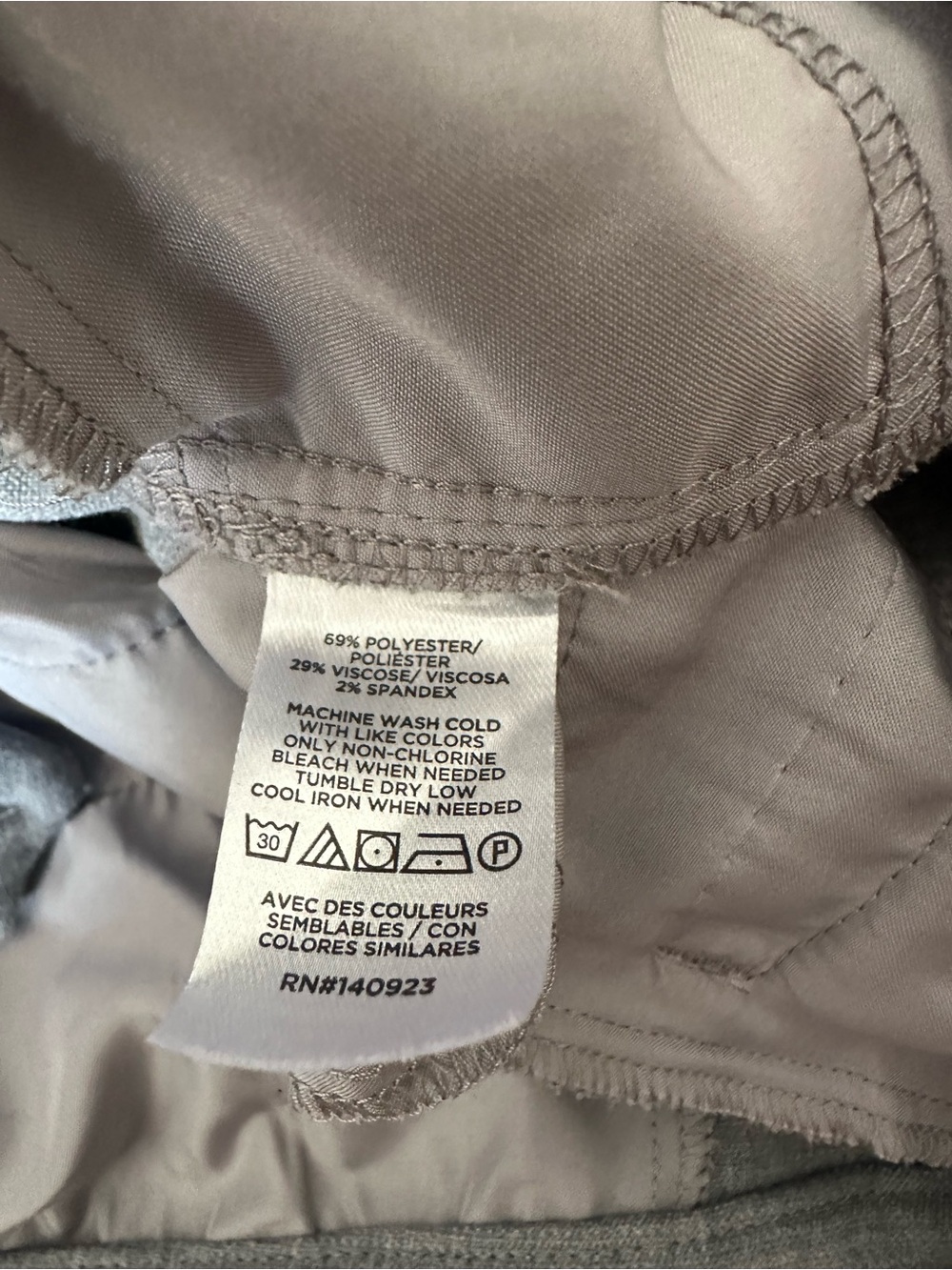 LOFT Light Gray Tailored Dress Pants - Picture 3 of 5